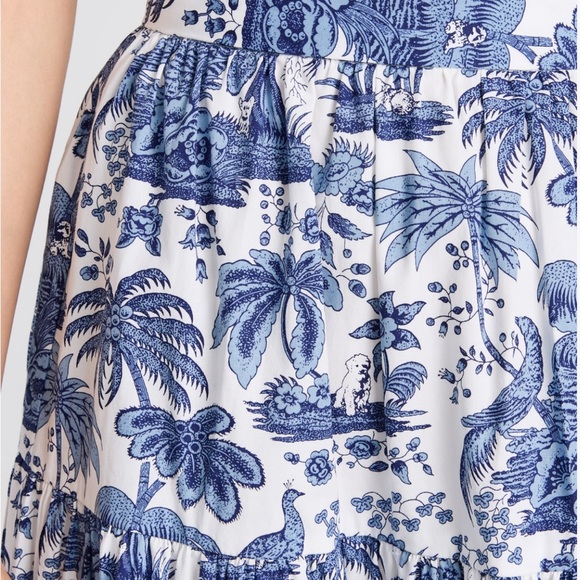 STAUD SEA SEA SKIRT BLUE TOILE size 0 NEW - Picture 15 of 15